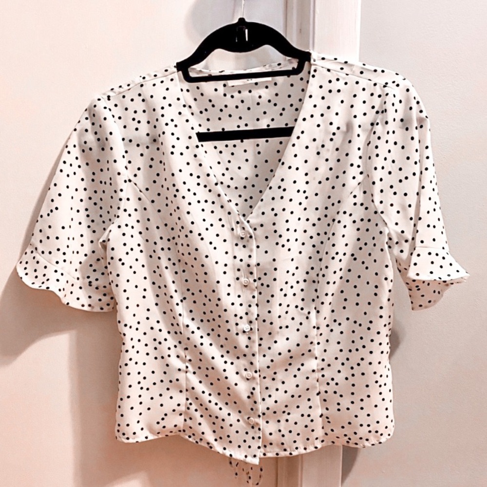 Elodie Polka Dot Top